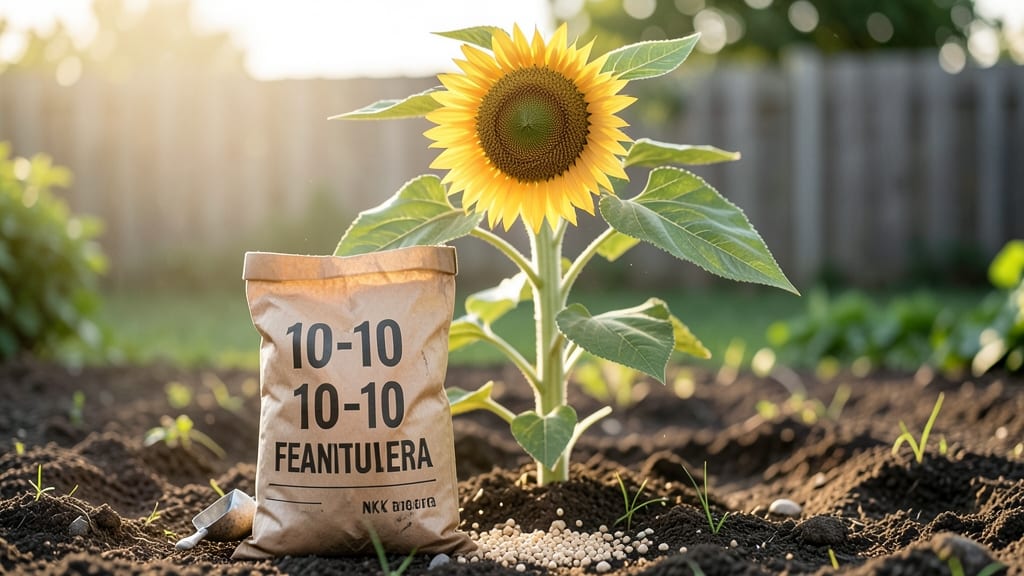 Sunflower Fertilizer 10-10-10: When and How to Feed for Towering Stalks