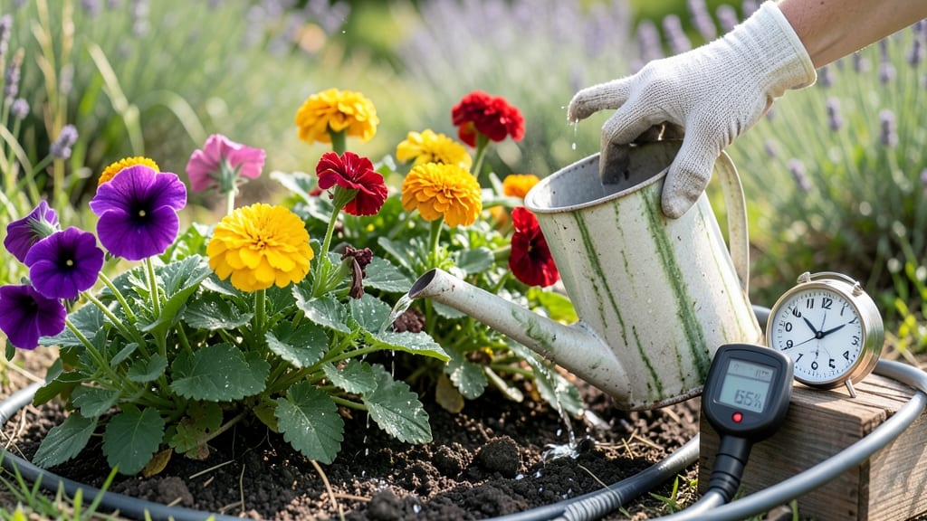 How Long to Water Flowers: Type-Specific Schedules for Thriving Plants