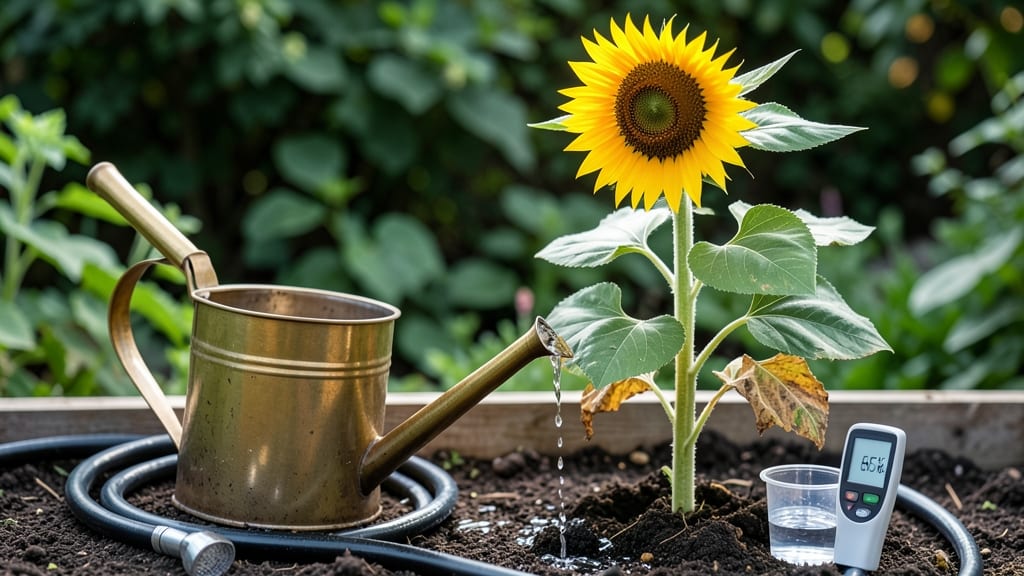 How Often Should You Water Sunflower Plants: Deep-Soil Method for Towering Growth