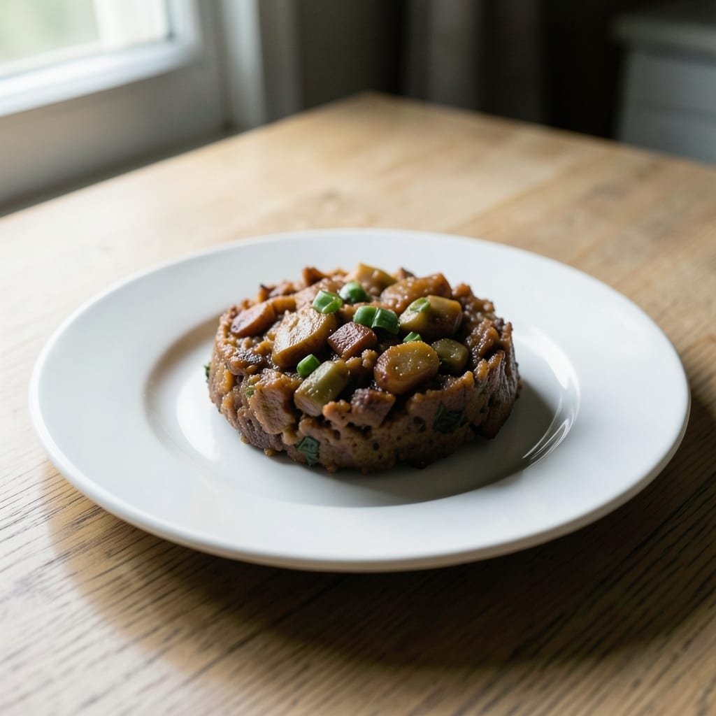 The dish as the corrected method produces it