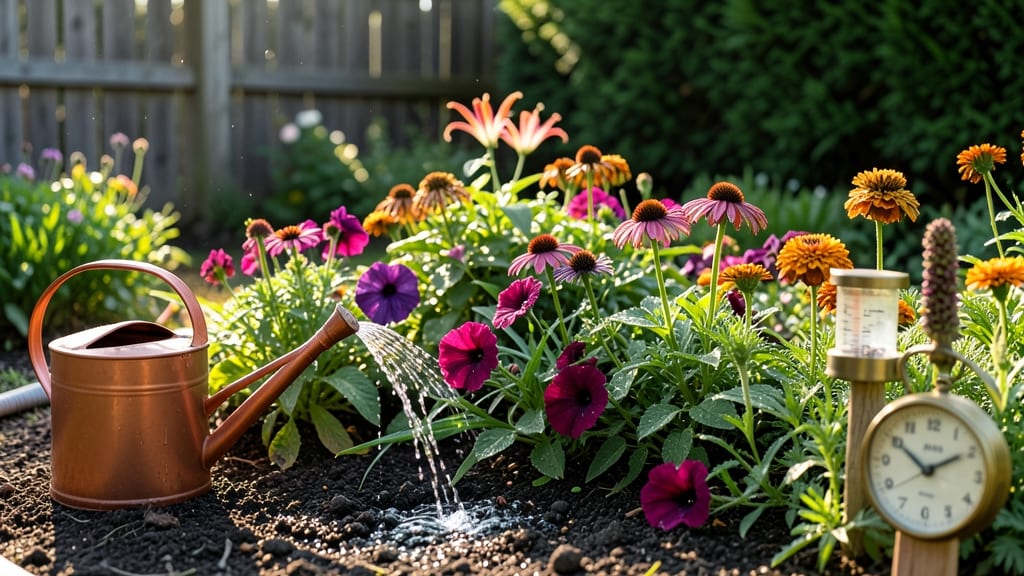 How Often To Water Flower Gardens: Seasonal Schedule for Thriving Blooms